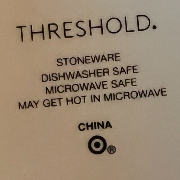 THRESHOLD Letter A Initial Monogram Stoneware Mug with Metallic Gold Highlights - Picture 8 of 8